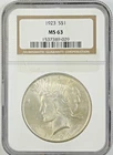 1923 Peace Silver Dollar MS63 NGC