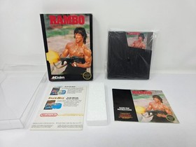 Rambo (Nintendo NES) Complete in Box (Cib) + Poster