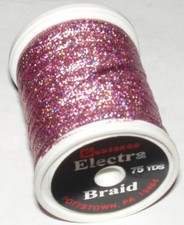 GUDEBROD PINK ELECTRA HOLOGRAM BRAID 75 yds R...