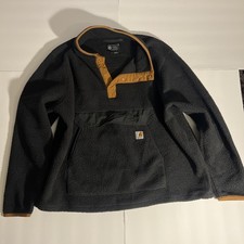 Carhartt Sherpa Fleece Pullover Black Relaxed...