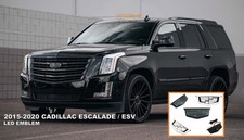 Black Led Grille Emblem For 2015-2020 Cadillac Escalade Black White Illuminated