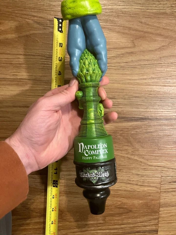 Wicked Weed Beer Tap Handle Knob Top Draft Keg Bar Brewing Napoleon Complex Ale - Image 3 of 4