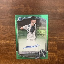 2025 Bowman Draft Mojo Chrome Prospect Autographs Kade Anderson Green /99 HOT!