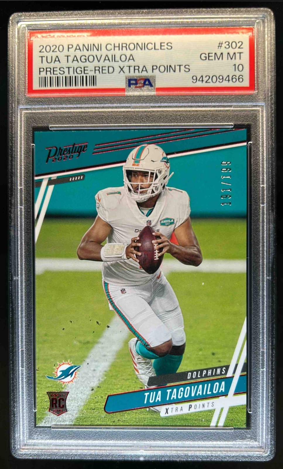 Tua Tagovailoa Panini Chronicles Prestige #302 Red Xtra Points