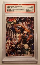 1994 Stadium Club Beam Team Members Only #26 Karl Malone HOF PSA 10 GEM MT POP 1