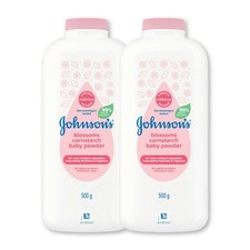 500g x 2 Johnson's Baby Powder Blossom   Natural Corn Starch, Silky Soft Skin