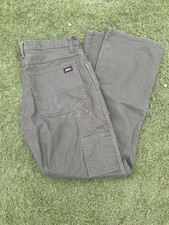 Vintage Dickies Carpenter Jeans Size 34 x 32 Workwear Olive Green Denim Pants