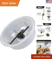 Precision Circle Hole Cutter for Drywall, Integrated Vacuum