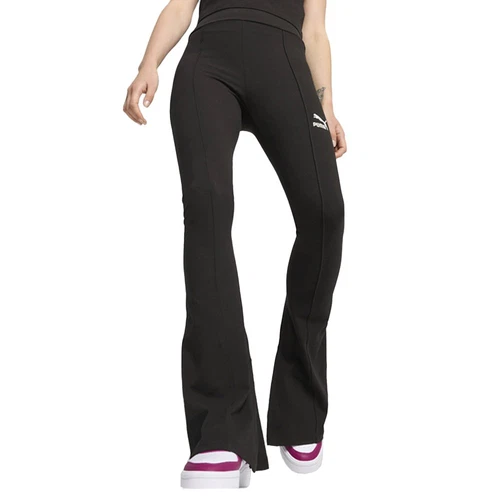 Puma Classics Pintuck leggings svasati donna nero atletico casual 62662401
