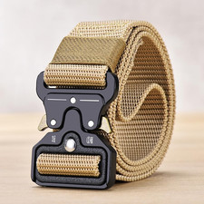 Men'S Sports Belt, Made of Canvas Webbing, Suitable for Work, Casual, Formal, an