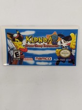 KLONOA 2 DREAM CHAMP TOURNAMENT (EUR) Game Boy Advance replacement label