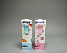 Staedtler 525 Sliding Eraser Limited Edition Star  Heart 2 Erasers One Each New