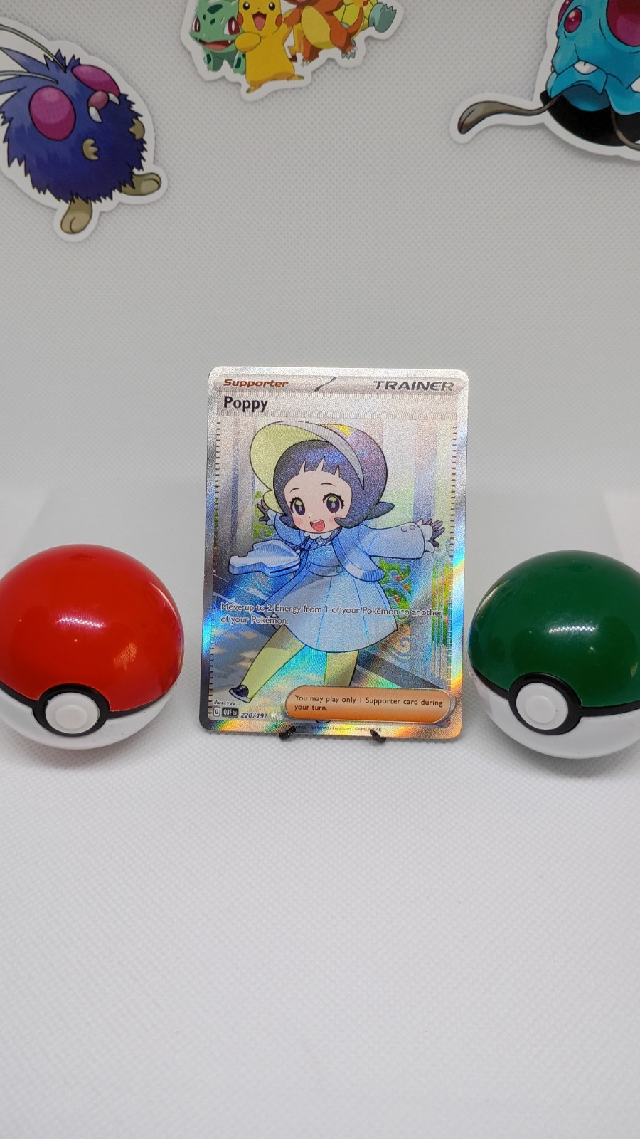 Poppy 220/197 Obsidian Flames UR Holo Pokemon Card NM