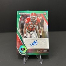2021 Panini Prizm Draft Picks #DPA-MAW Mark Webb Auto Green Georgia