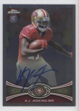 2012 Topps Chrome Refractor Variations Rookie Auto AJ Jenkins #156 Auto 10k8