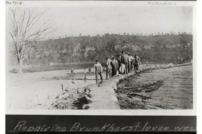 Photo:Brunkhorst Levee,Gorham,Jackson County,Illinois,1927 1