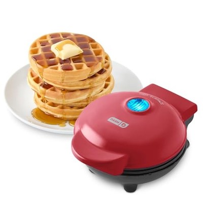 Dash Mini Waffle Maker- Compact Electric Iron for Creative Homemade Treats