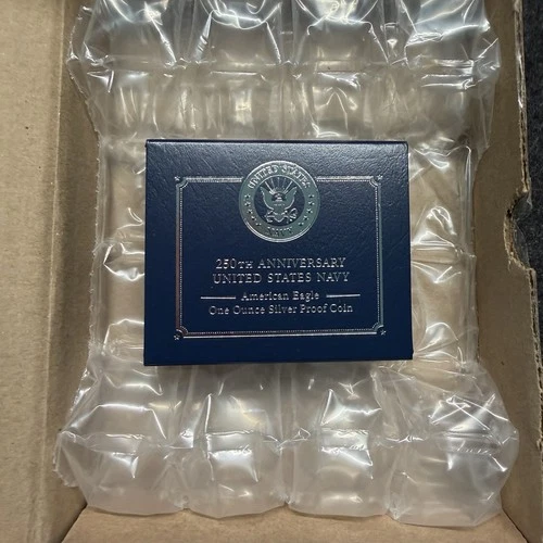 250th Anniversary - US Navy American Eagle - One Ounce Silver Proof Coin - 25NPM