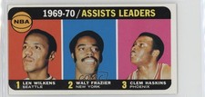 1970-71 Topps League Leaders Walt Frazier Lenny Wilkens Clem Haskins #6 HOF 17qs