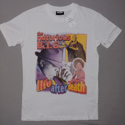 The Notorious B.I.G. Biggie Life After Death *Licensed White T-shirt S '2023 NWT