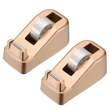 2pcs Tape Dispenser Desk, Heavy Duty Tape Dispenser Desktop, Rose Gold