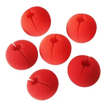 12 Pcs Halloween Red Foam Clown Noses Red Sponge Nose Circus Noses