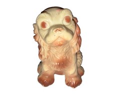 Vintage 1957 Sun Rubber Co Cocker Spaniel Dog Rubber Squeaky Toy 3" Figure