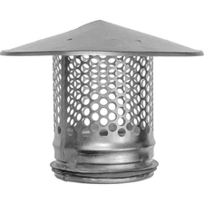 4-Inch Galvanized Steel Roof Rain Cap Vent for Weatherproof Exhaust & Rain Pr...