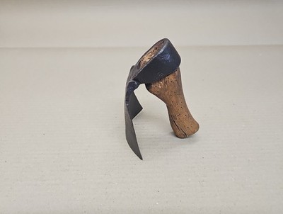 19th c Antique Hand forged straight adze