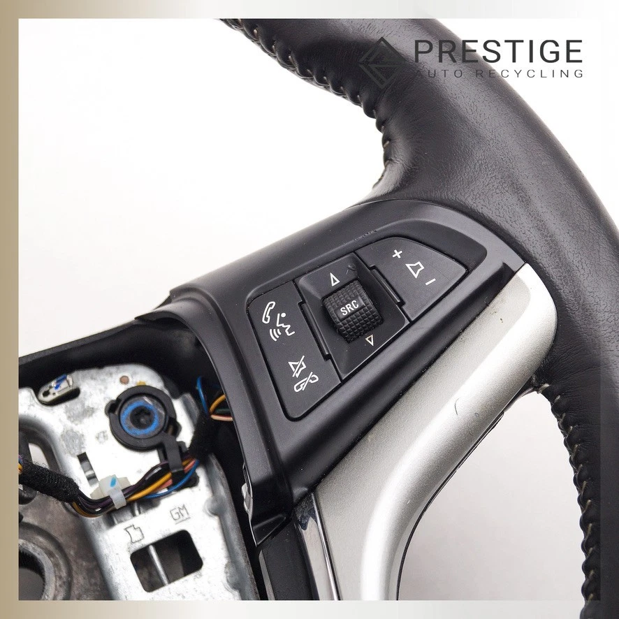 12-2015 CHEVROLET CAMARO SS Steering Wheel with Controls Leather Black 22790892 - Image 4 of 4