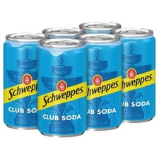 Schweppes Club Soda 7.5 Ounce, Pack of 10