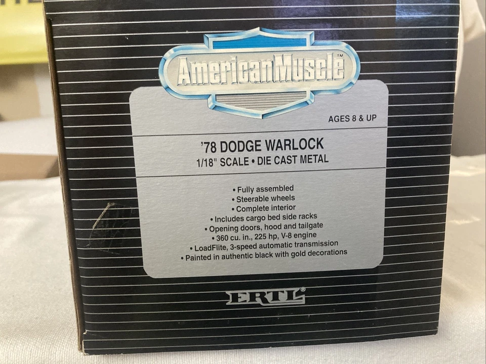 1978 DODGE WARLOCK ERTL 1/18 SCALE DIECAST - Image 3 of 4