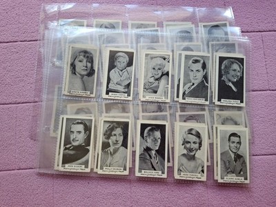KOMPLETTSATZ - GODFREY PHILLIPS AUSTRALIEN - FILMSTARS inkl. LAUREL & HARDY etc GD