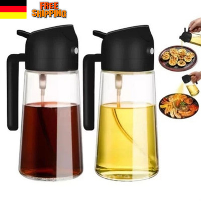 2x Ölsprüher für Speiseöl Öl Sprühflasche Ölzerstäuber Oil Sprayer Ölspender