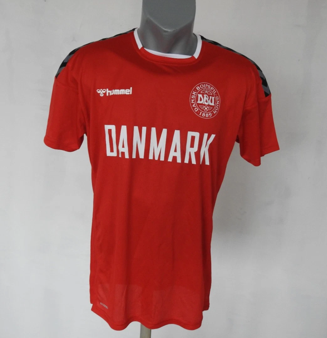 Maillot support officiel Dbu Danemark Dansk Maglietta Camiseta taille L