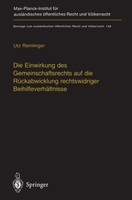 Die Einwirkung Des Gemeinschaftsrechts Auf Die RüCkabwicklung Rechtswidriger Bei