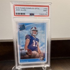 Panini 2018 Donruss Optic Rated Rookie Josh Allen #154 PSA 9 Base Bills