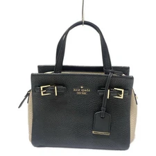 Auth Kate spade - Dark Navy Beige Leather Handbag