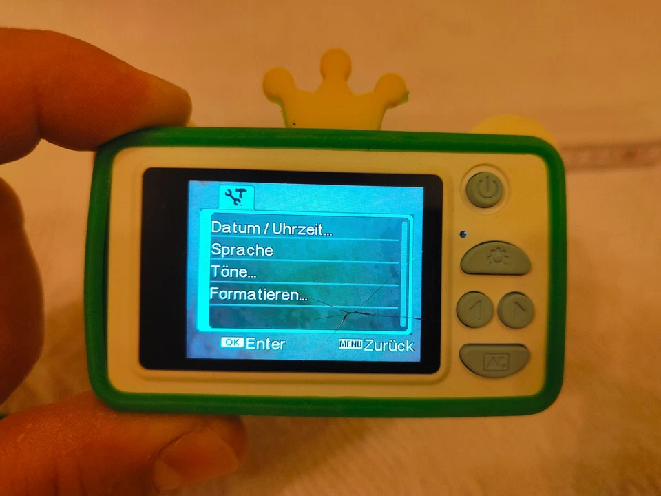 Mini Kinder Digitalkamera 2 Zoll Frosch Schutzhülle Trageband 32GB SD-Karte - Bild 3 von 4