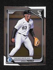 2024 Bowman Draft - Jeral Perez Chrome #BDC-154 White Sox
