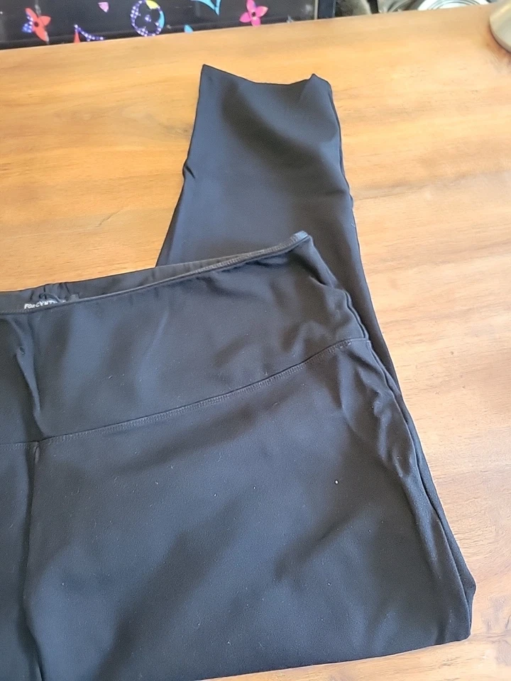 For Cynthia Women Black Casual Pants 3X Plus Capri - Image 4 of 4