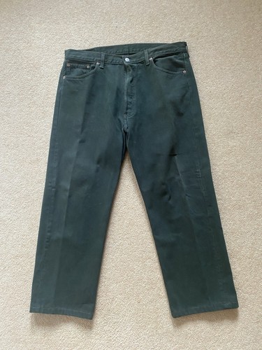 Vintage Levi’s 501 USA Made Jeans Green W38 L27 90s Denim Rare Color