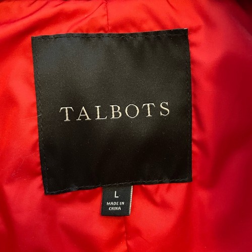 Talbots Quilted Duck Down Vest Women's L | Red | Classic, Warm, Layering | EUC - Picture 7 of 12