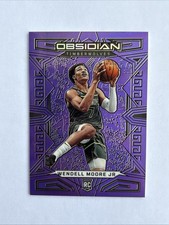 2022-23 Panini Obsidian Purple Flood /49 Wendell Moore Jr #184 Rookie RC