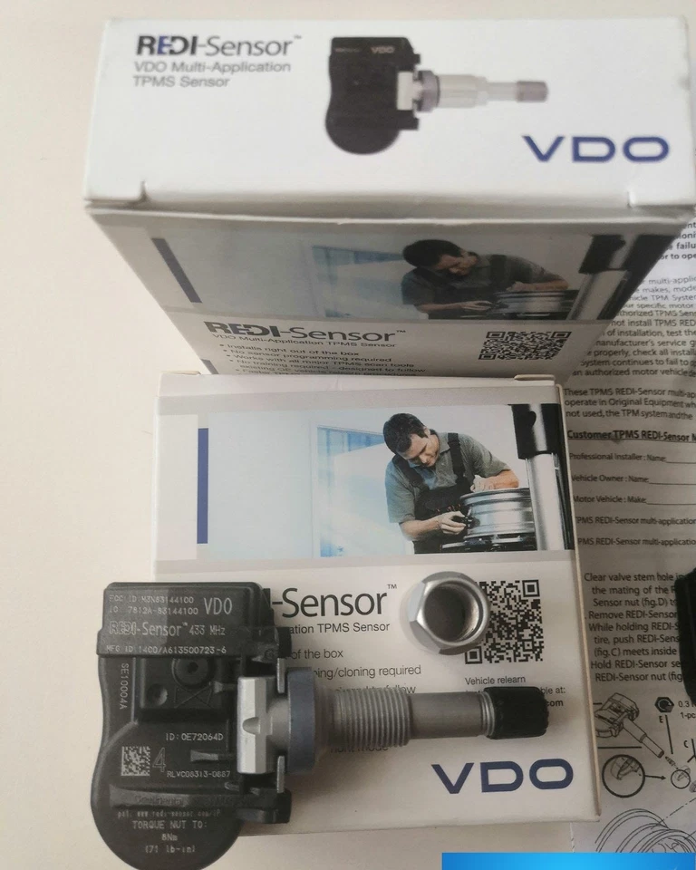 4 x Sensor VDO Redi SE10004 TPMS Sensor 433 MHz para Chrysler Ford Volvo 2002-2013 Foto 2 de 2