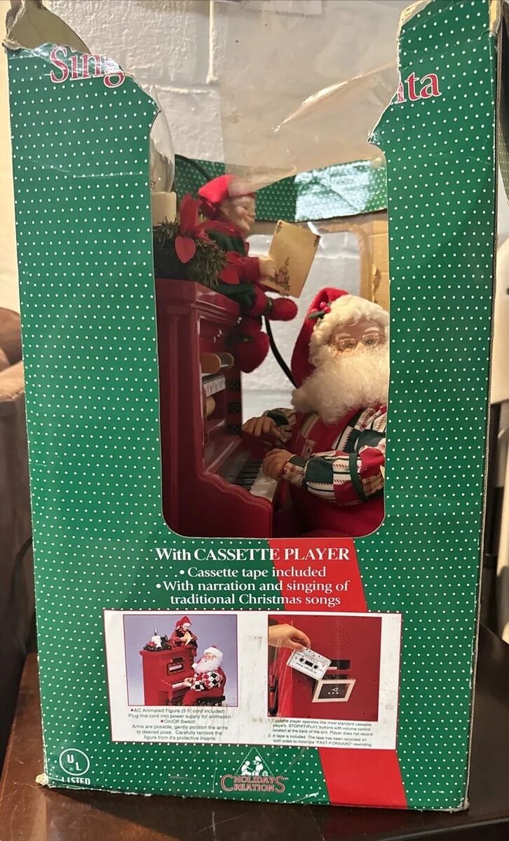 90s Animated Lighted Sing Along w/ Santa Claus Music Piano 90s Animated Lighted Sing Along w/ Santa Claus Music Piano