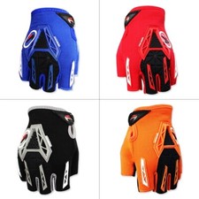 Motorcycle MTB Bicycle Cycling Half Finger Gloves Full-Palm Gel Pad Protection