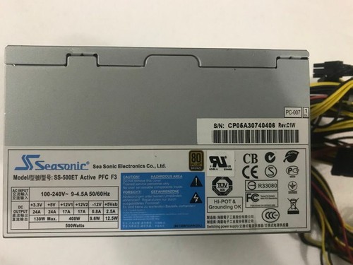 1pcs Seasonic SS-500ET ACTIVE PFC F3 industrial power supply 500W