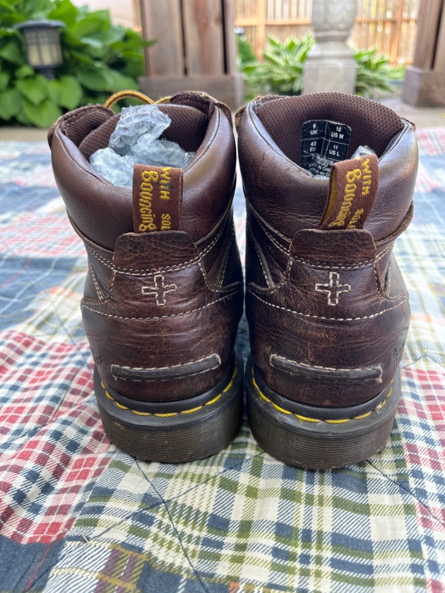 Dr Doc Martens Diego Air Wair Boots Dark Brown Leather Mens  display picture 2