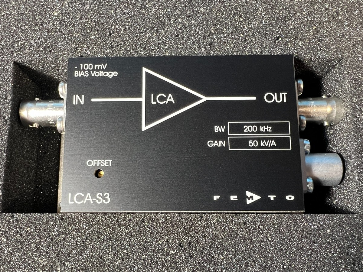 Femto LCA-S3 Low Noise Transimpedance Current Amplifier for MCT 